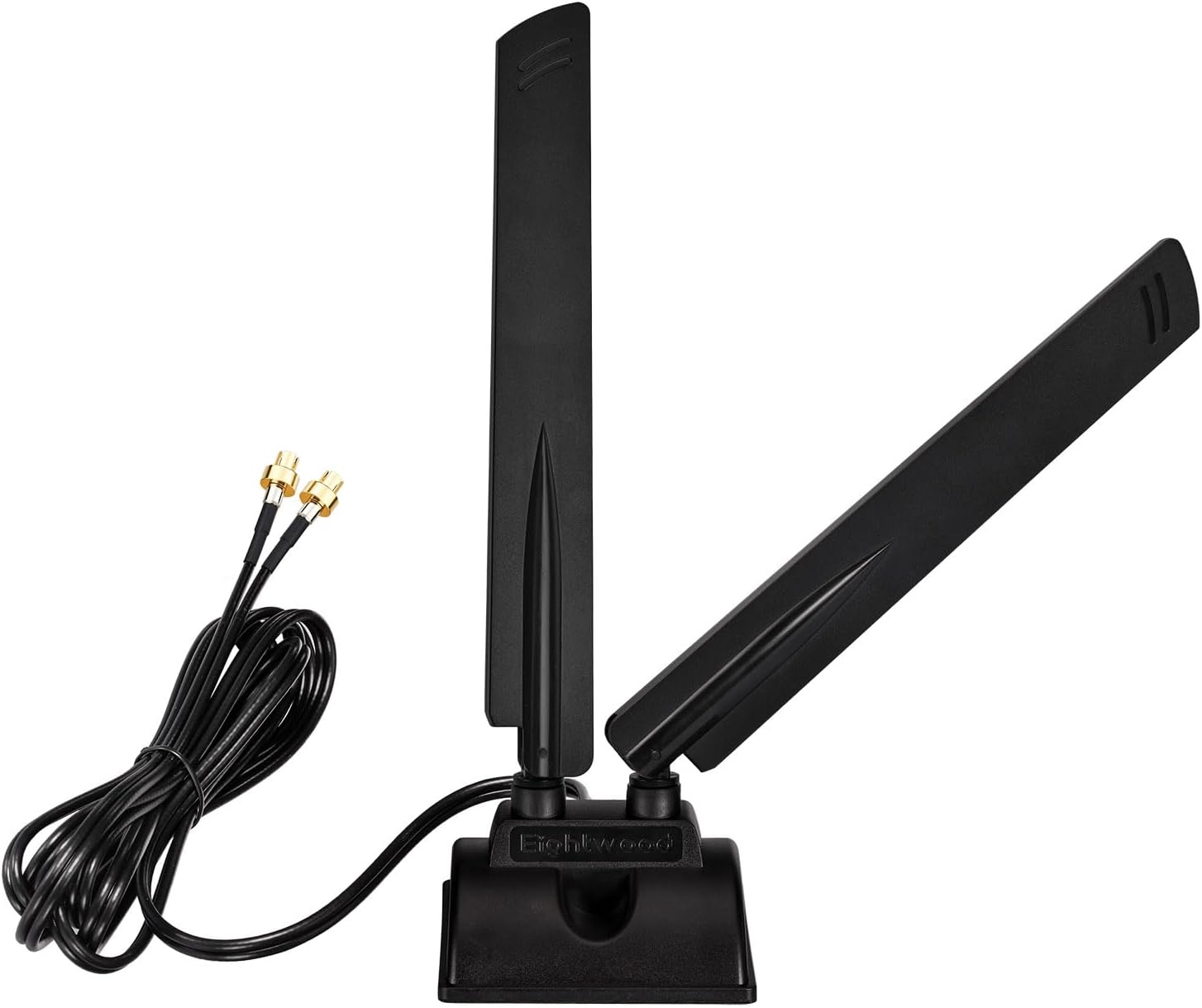 Eightwood WiFi 7 WiFi 6E Gaming PC Motherboard Antenna for ASUS ROG Strix X870E-E/B850-A, TUF Gaming B850-PLUS/X870-PLUS, Prime X870-P, Magnetic Base with 6.5ft Cable and Push-On Connector