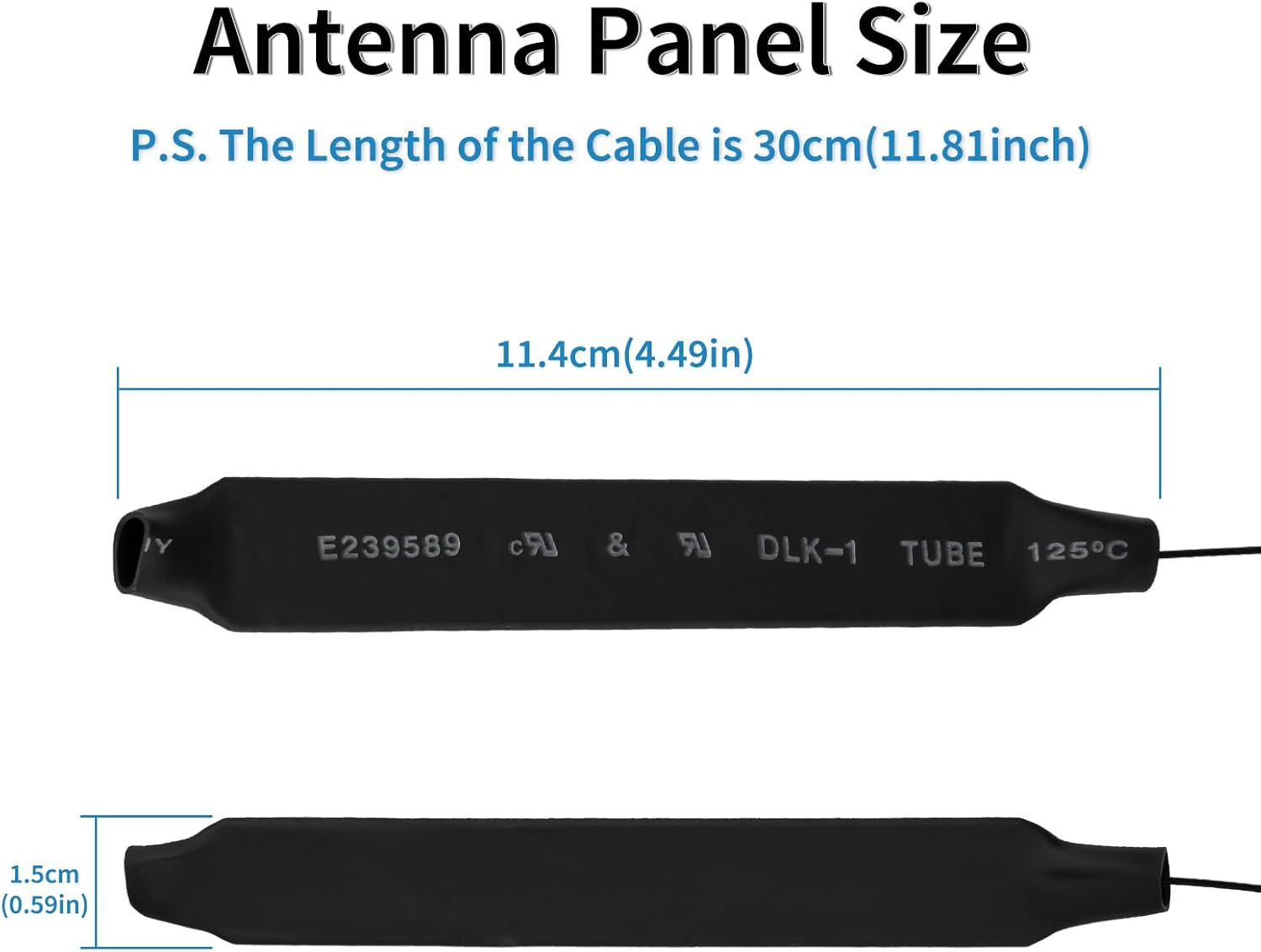 Eightwood Internal WiFi Antenna Dual Band 2.4GHz 5GHz WiFi Antennae with 11.8in Cable for M.2 NGFF Network Card PC Desktop Computer