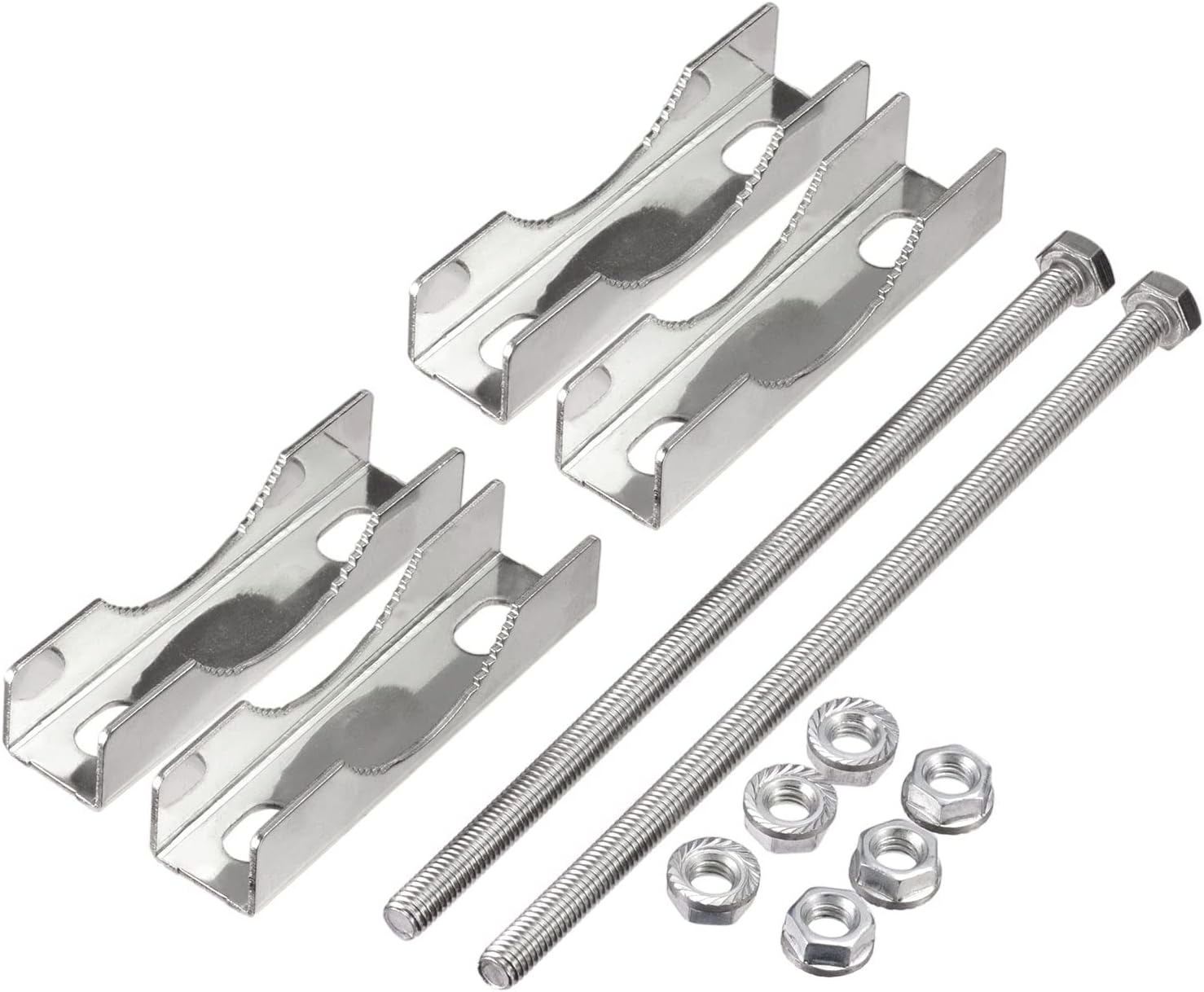 Eightwood Double Antenna Mast Clamp Kit V Jaw Block Mast to Mast Clamp Mounting Bracket Holder for TV CB Ham Antenna Flag Post