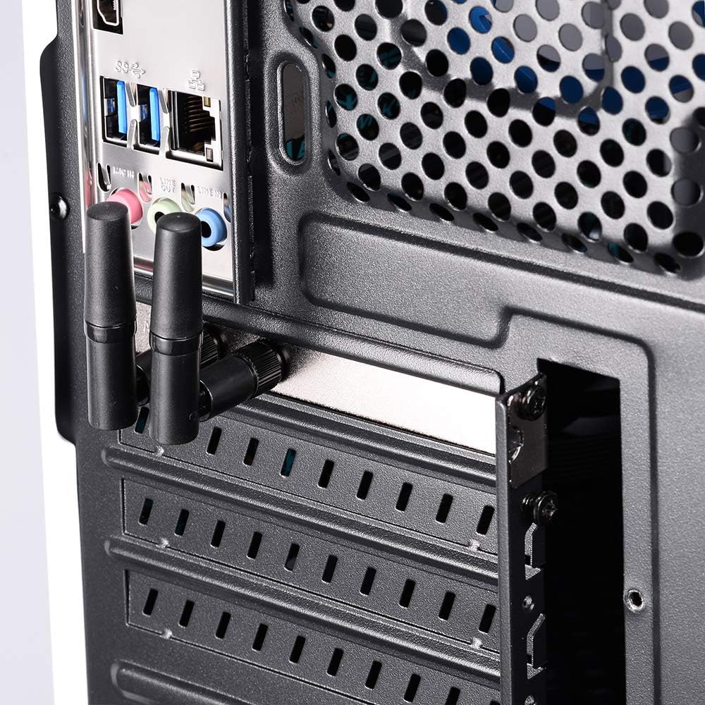 Eightwood Small WiFi Antenna 2.4GHz 5GHz Dual Band RP-SMA Antenna 4pcs for PC Desktop Computer PCIe Card WiFi Router Wireless Back Up Camera