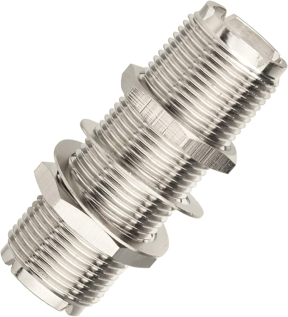 Eightwood 2pcs SO239 Adapter UHF Female to Female Jack Bulkhead RF Connector