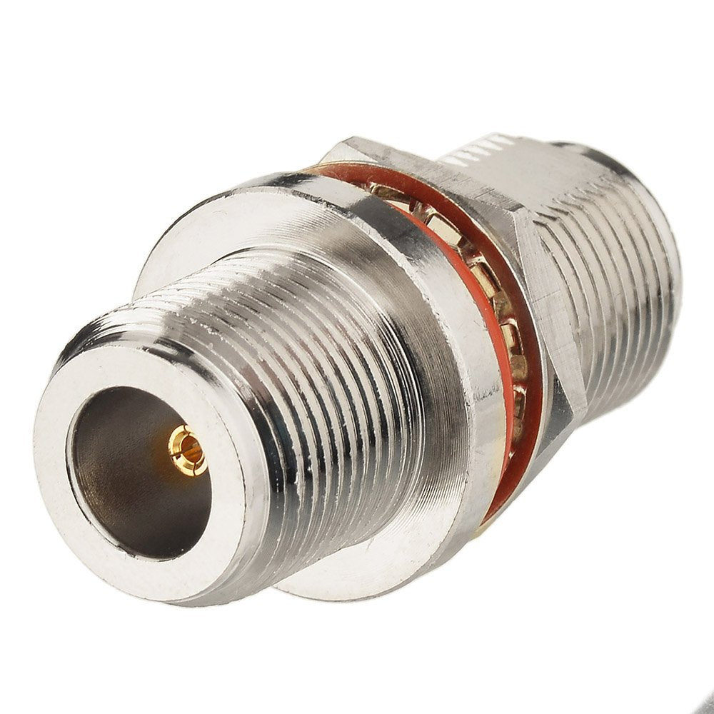 Eightwood 2pcs N Female to N Female Bulkhead Connector RF Coaxial Adapter