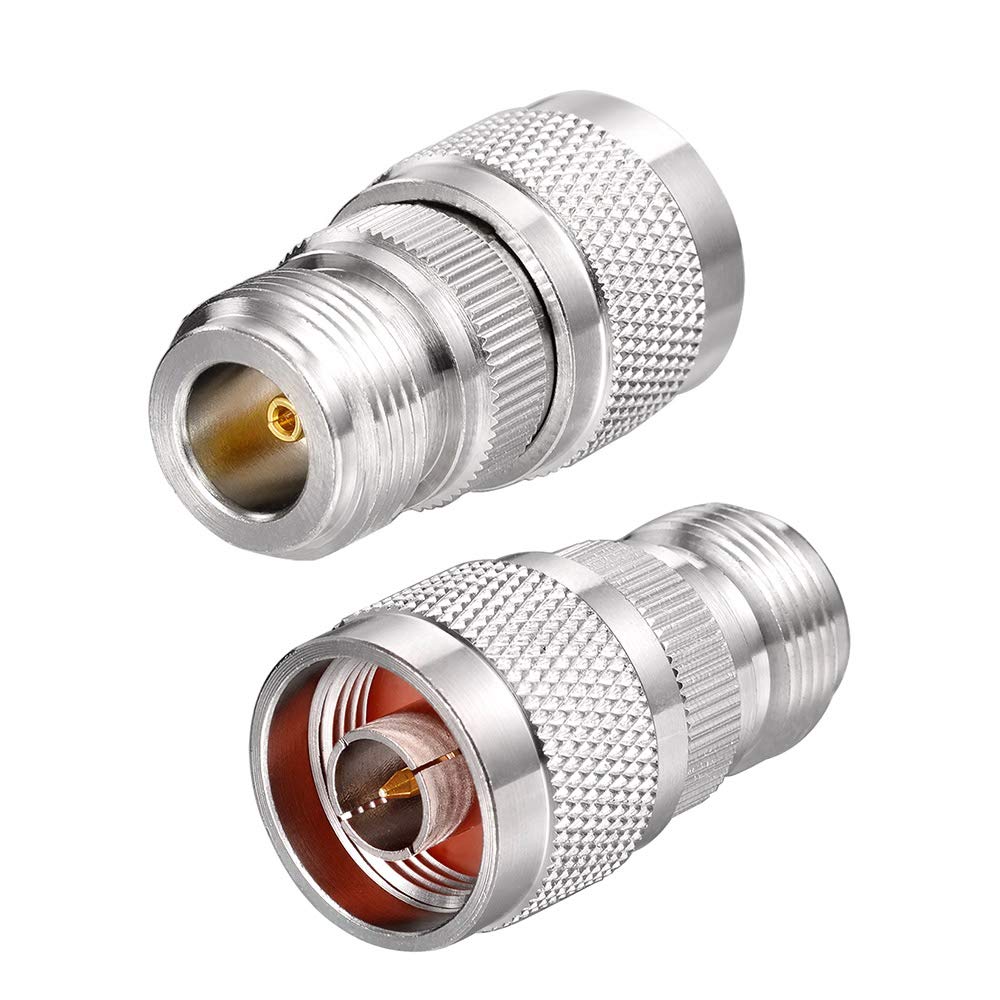 Eightwood 2pcs N Male to N Female RF Coax Adapter for 4G Antenna, WiFi Antenna, Antenna Router, Antenna Extension Cable