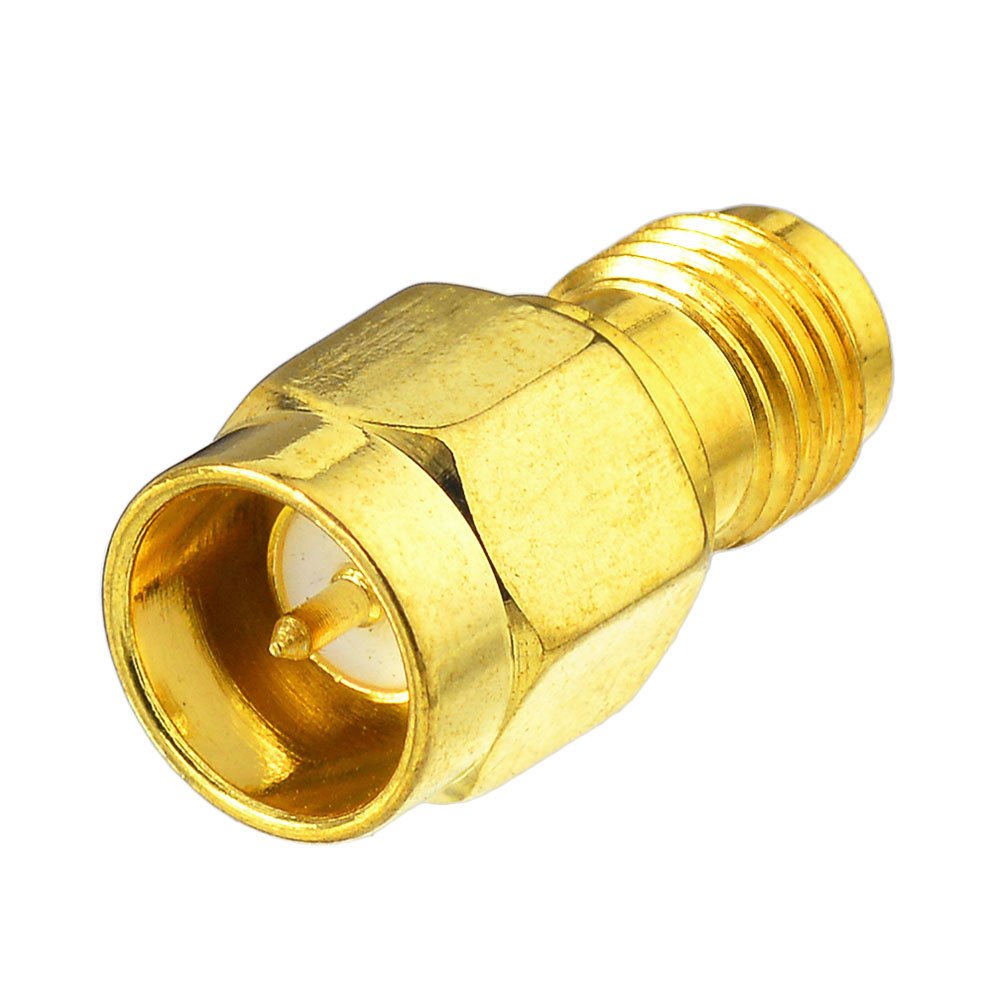 Eightwood SMA Male to Female Adapter Quick Push-On Connector 2-Pack | SMA Adapter for RF Test Fitting Test
