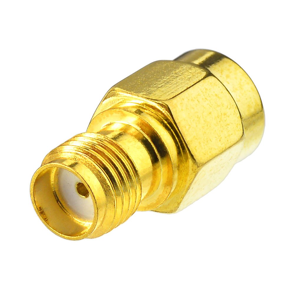 Eightwood SMA Male to Female Adapter Quick Push-On Connector 2-Pack | SMA Adapter for RF Test Fitting Test