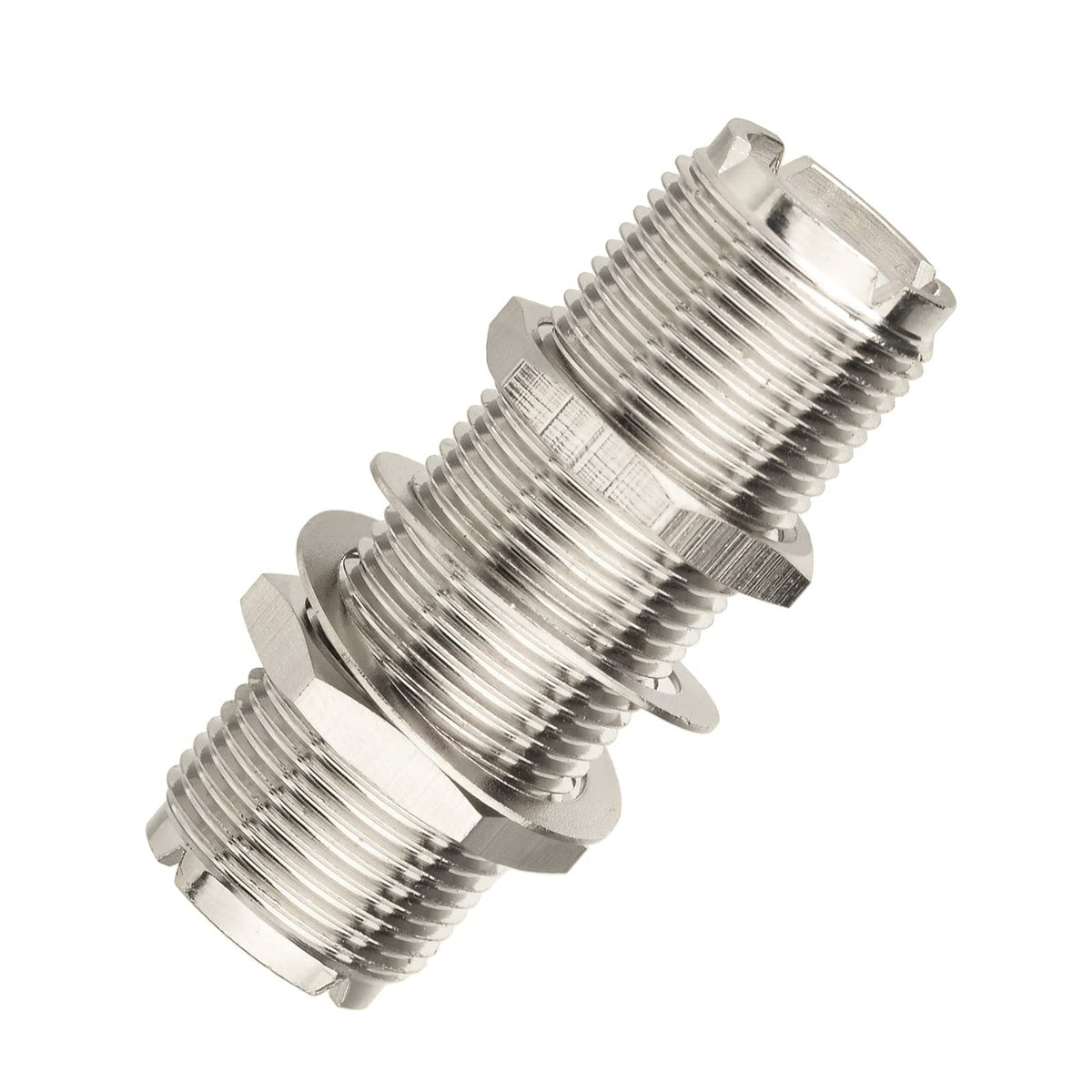 Eightwood 2pcs SO239 Adapter UHF Female to Female Jack Bulkhead RF Connector