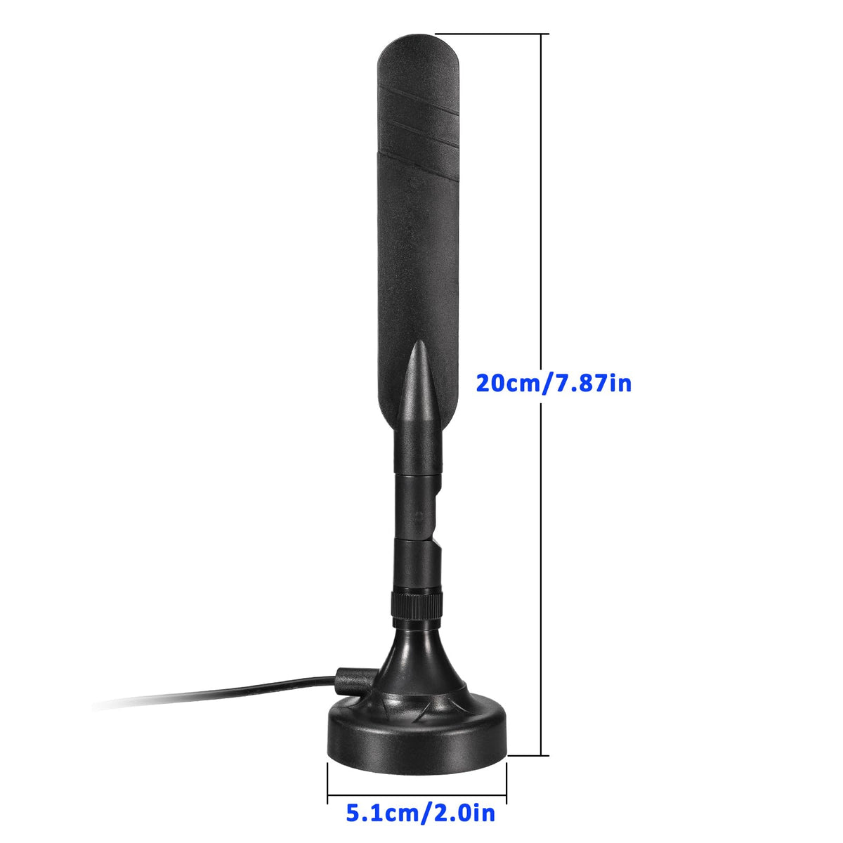 Eightwood 4G LTE Antenna with Magnetic Base MIMO SMA Male Antenna for 4G LTE Router Hotspot Modem Industrial Cellular IoT Gateway Security Camera