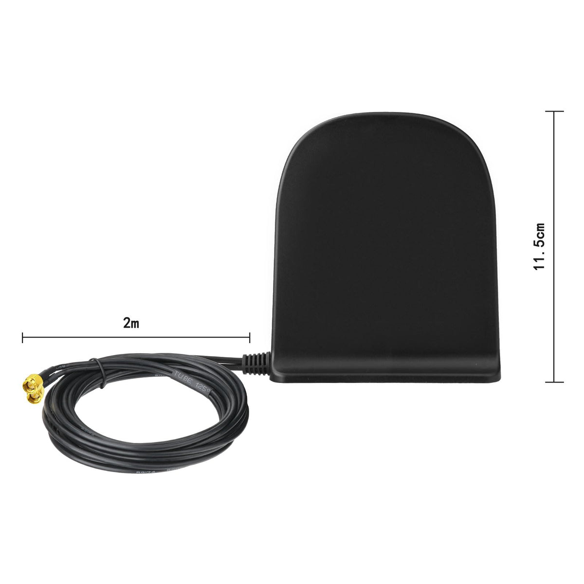 Eightwood 10dBi Wide Band 5G 4G LTE Antenna, Dual SMA Male Connector | Omnidirectional, 6.5ft Extension Cable, For CPE Router, Mobile Hotspot, Wireless Home Phone, Modem, Cellular Trail Camera