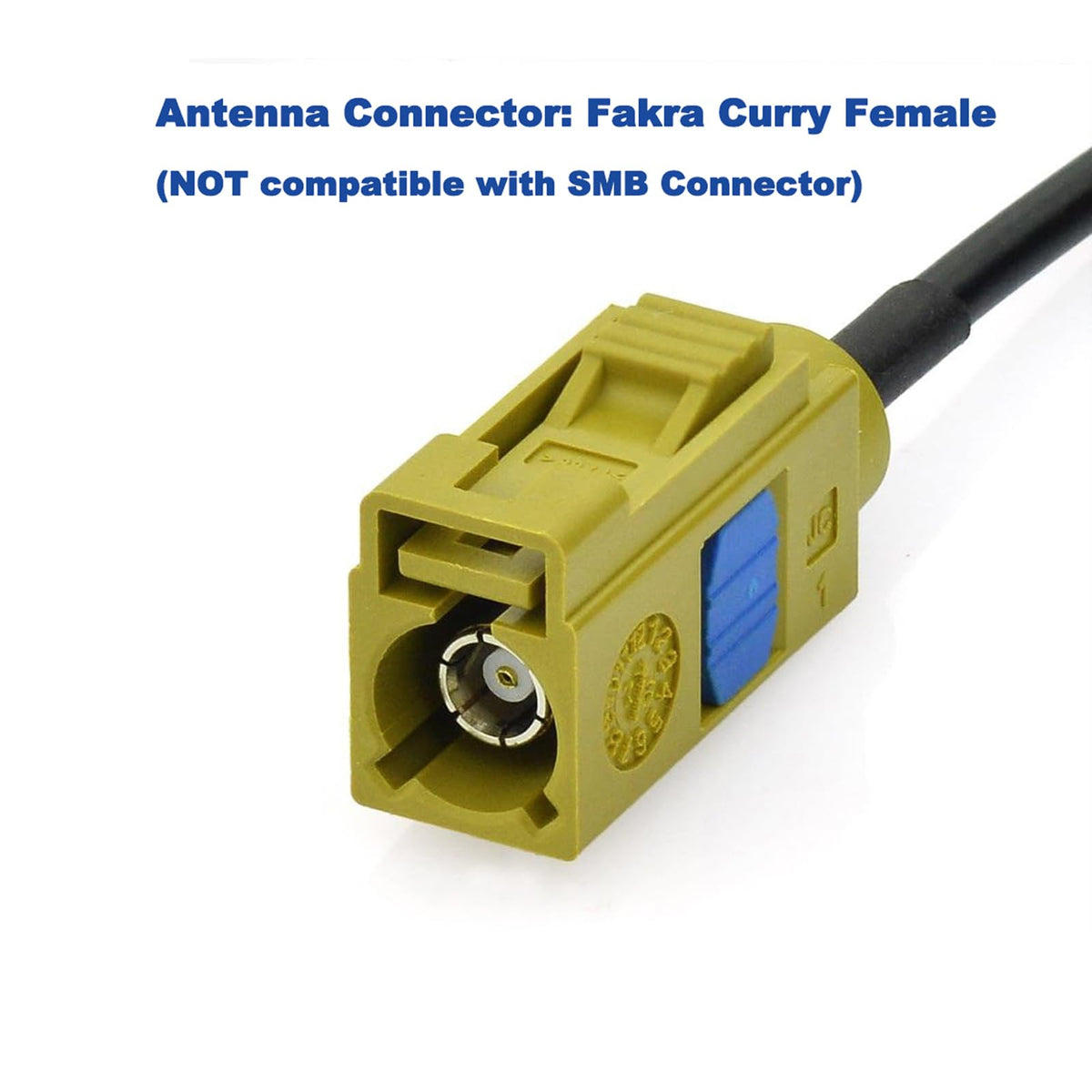 Eightwood Mini Satellite Radio Antenna Fakra K Curry Female Connector Compatible with Sirius XM Car Vehicle Trucks RV HD Hi-Fi Radio Stereo Receiver Tuner 2320-2345MHz