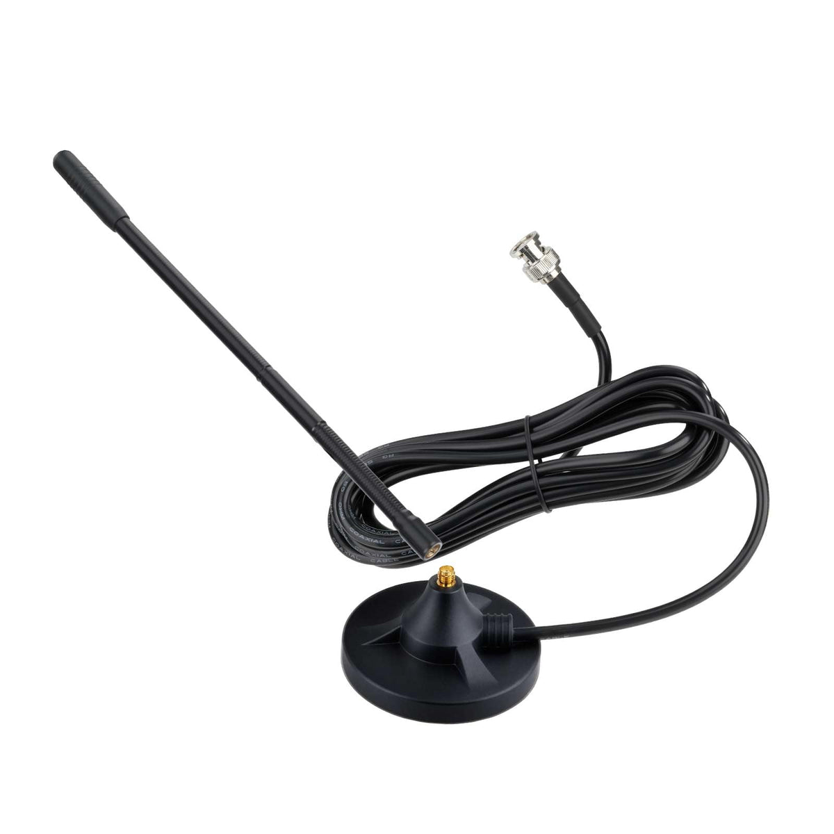 Eightwood 27MHz CB Radio Antenna 12.6in, Flexible Whip BNC & PL259 Antenna | Heavy Duty Magnetic Base, Compatible with President Cobra Galaxy Mobile CB Radios