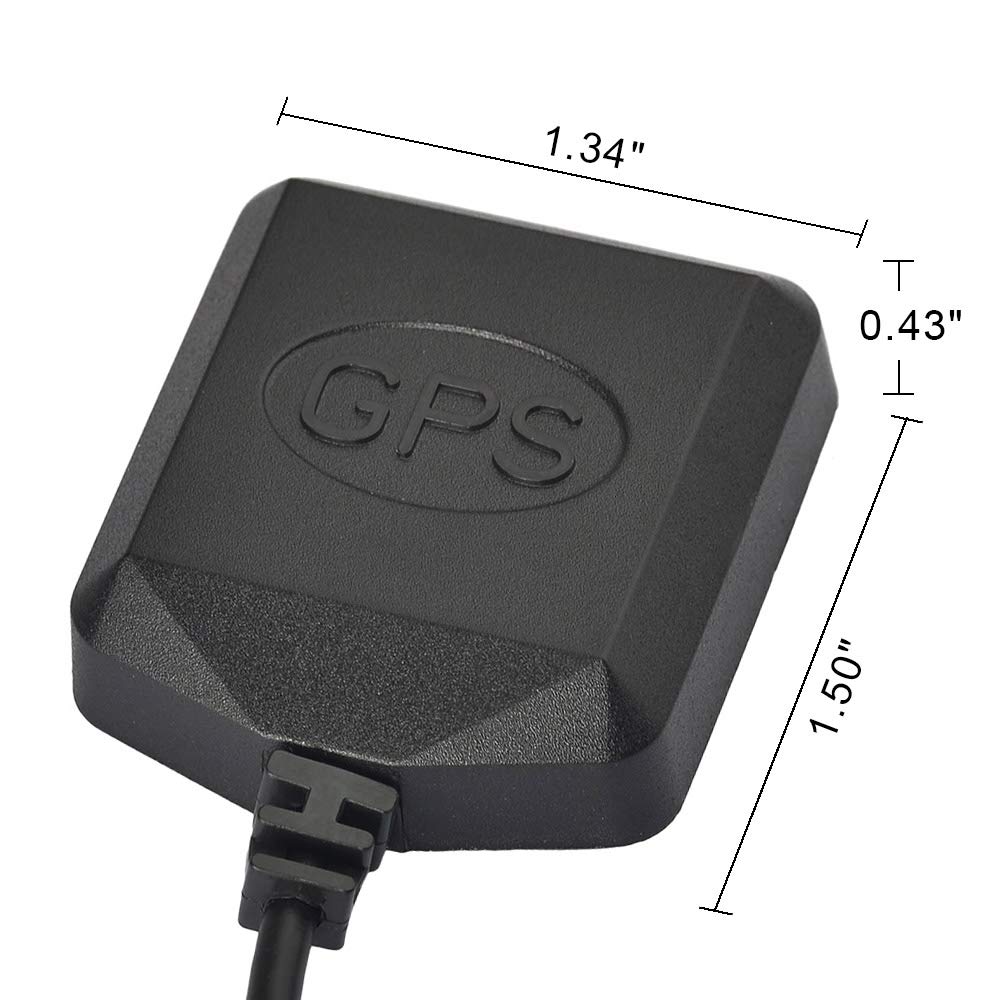 Eightwood Active Car GPS Antenna with Green AVIC Connector, Magnetic Base | GPS Navigation Antenna for Pioneer AVIC 8100NEX 8200NEX 8201NEX Car Stereo Head Unit