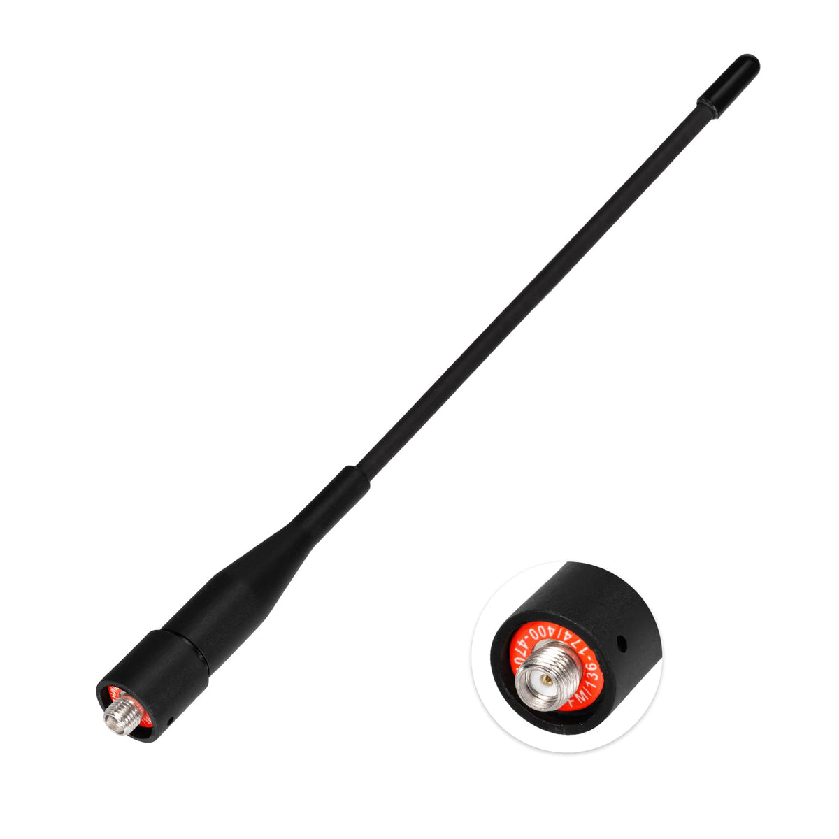 Eightwood Two Way Radio Antenna 6in, VHF/UHF Dual Band SMA Female Flexible Handheld Ham Radio Antenna 2-Pack for Baofeng Walkie Talkie UV-5R UV-82 Yaesu FT-65