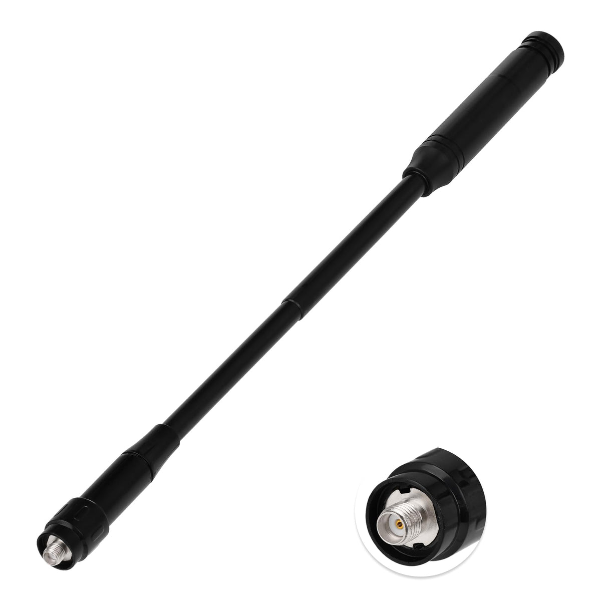 Eightwood UHF VHF Dual Band Handheld Telescopic Antenna 136-174MHz 400-470MHz SMA Female Ham Radio Antennae for Baofeng UV5R UV82 Two Way Radios