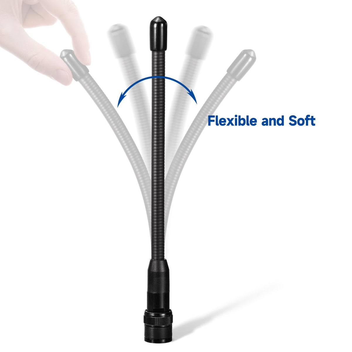 Eightwood BNC Handheld Scanner Antenna 2-Pack Dual Band 144/430MHz VHF UHF Flexible Ham Amateur Radio Antenna 6in for BC125AT BC75XLT Scanner ICOM IC-V8 IC-A14