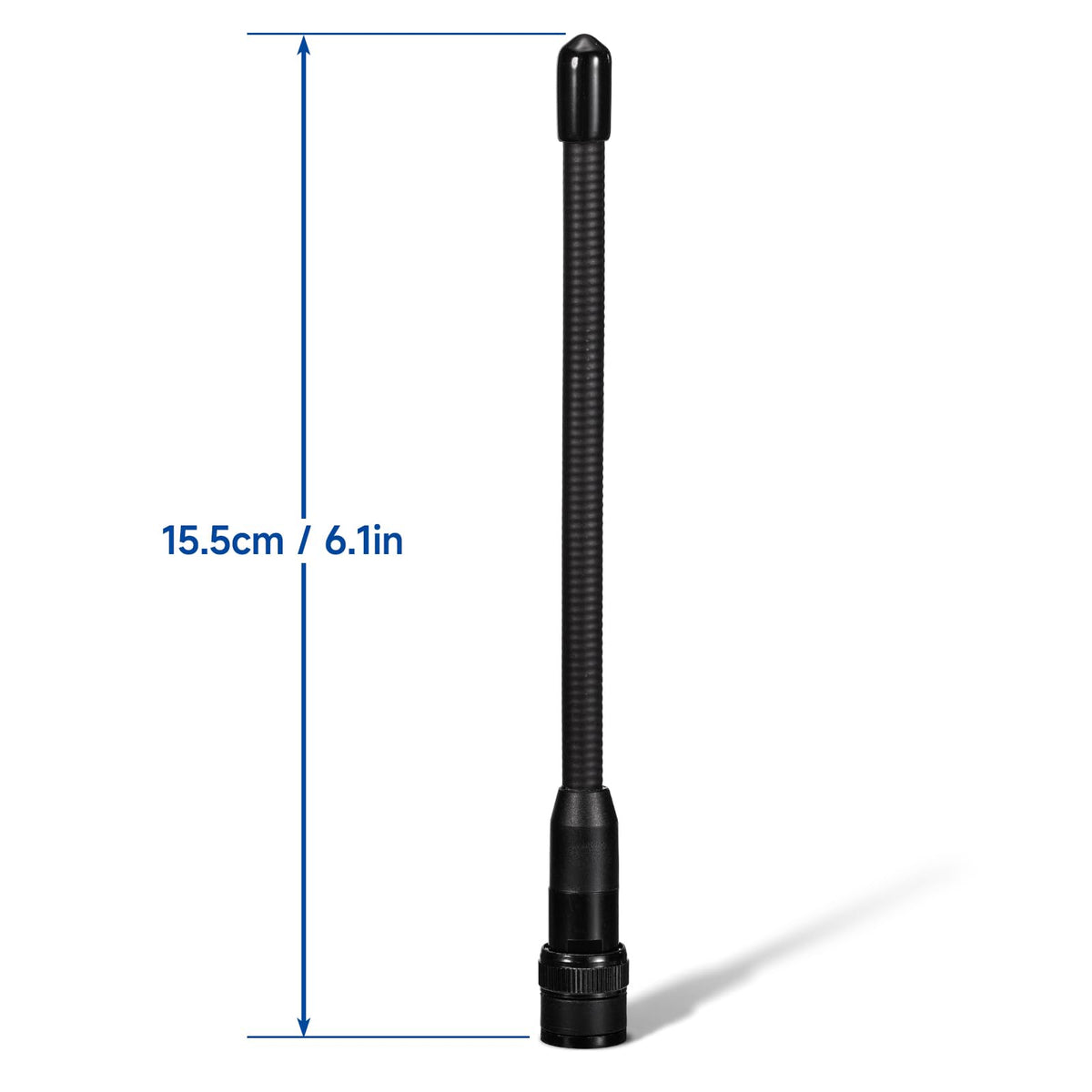 Eightwood BNC Handheld Scanner Antenna 2-Pack Dual Band 144/430MHz VHF UHF Flexible Ham Amateur Radio Antenna 6in for BC125AT BC75XLT Scanner ICOM IC-V8 IC-A14
