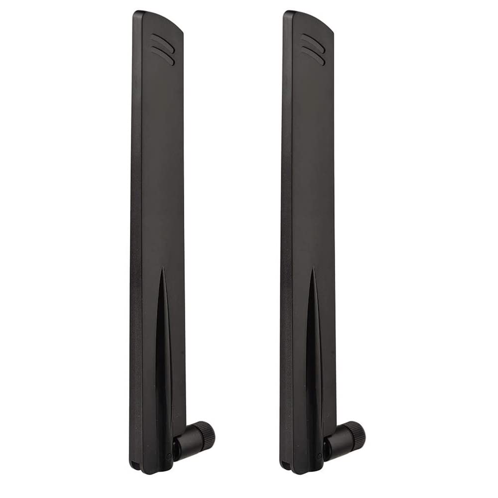 Eightwood 2.4GHz 5GHz WiFi Antenna, Dual Band SMA Male Antenna (2-Pack) | 9dbi, for Car Trailer Backup Camera, Security Camera, FPV Drone, Smart Home