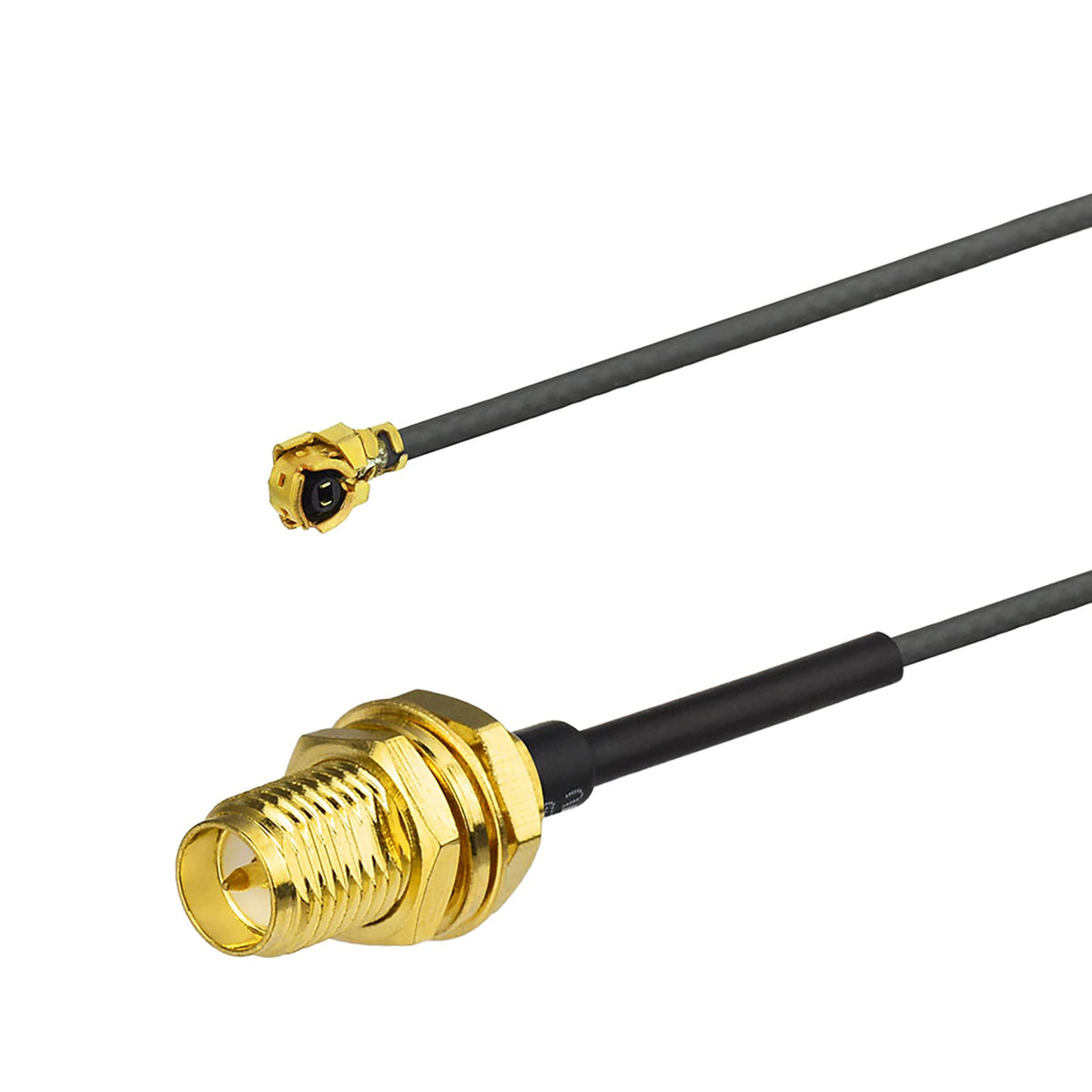 Eightwood Dual Band Small WiFi Antenna 2.4GHz 5GHz RP-SMA Male Antenna with RP-SMA Female Cable 6in for Mini PCIe Network Card