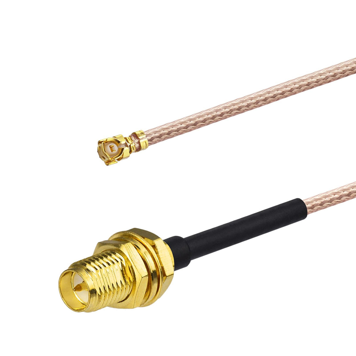 Eightwood Mini PCIe Card Antenna 2.4GHz 5GHz WiFi Antenna + RP-SMA Cable 8in + Computer Slot Bracket for Mini PCI-E WiFi Network Card PC Desktop Computer