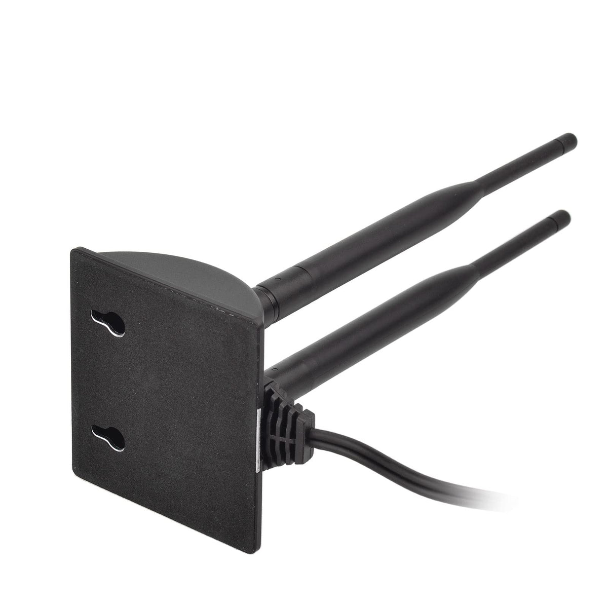 Eightwood Dual Band WiFi Antenna with 2-Pack M.2 NGFF to RP-SMA Cable 9.8in | for Desktop PC M.2 NGFF Card Wireless Network Adapter, 2.4GHz 5GHz, Magnetic Base