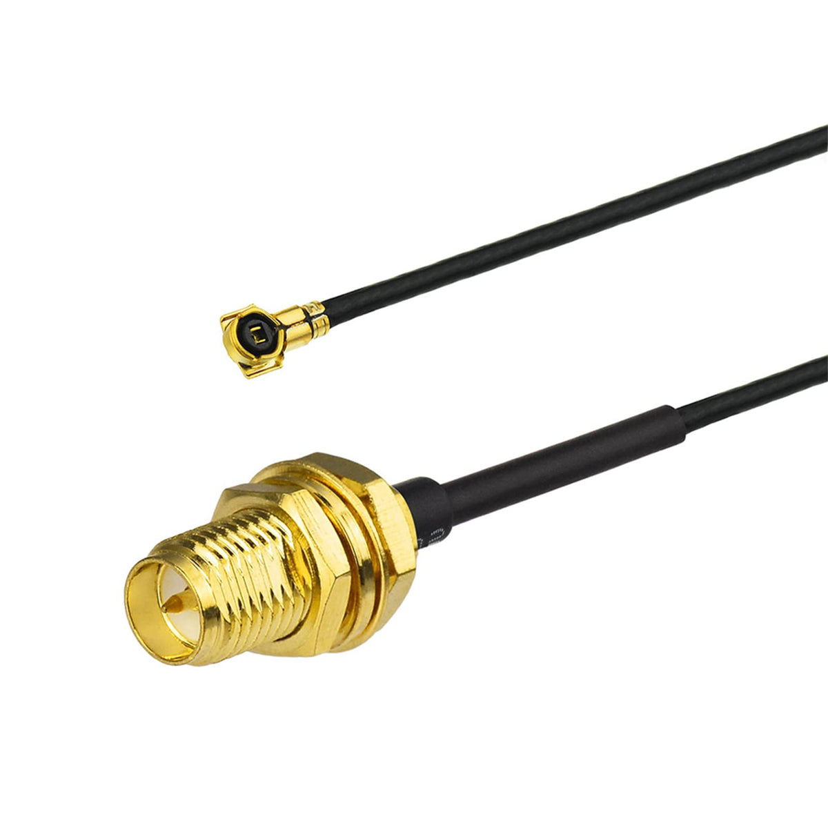 Eightwood WiFi 6 6E Antenna Tri-Band 2.4GHz 5GHz 6GHz + 10in PR-SMA Cable + Computer Slot Bracket for M.2 NGFF Intel Wireless Network Card | 2.4GHz 5GHz 6GHz, RP-SMA Male Antenna with 10in RP-SMA Female to M.2 WiFi Card Coax Cable, PCI Slot Bracket