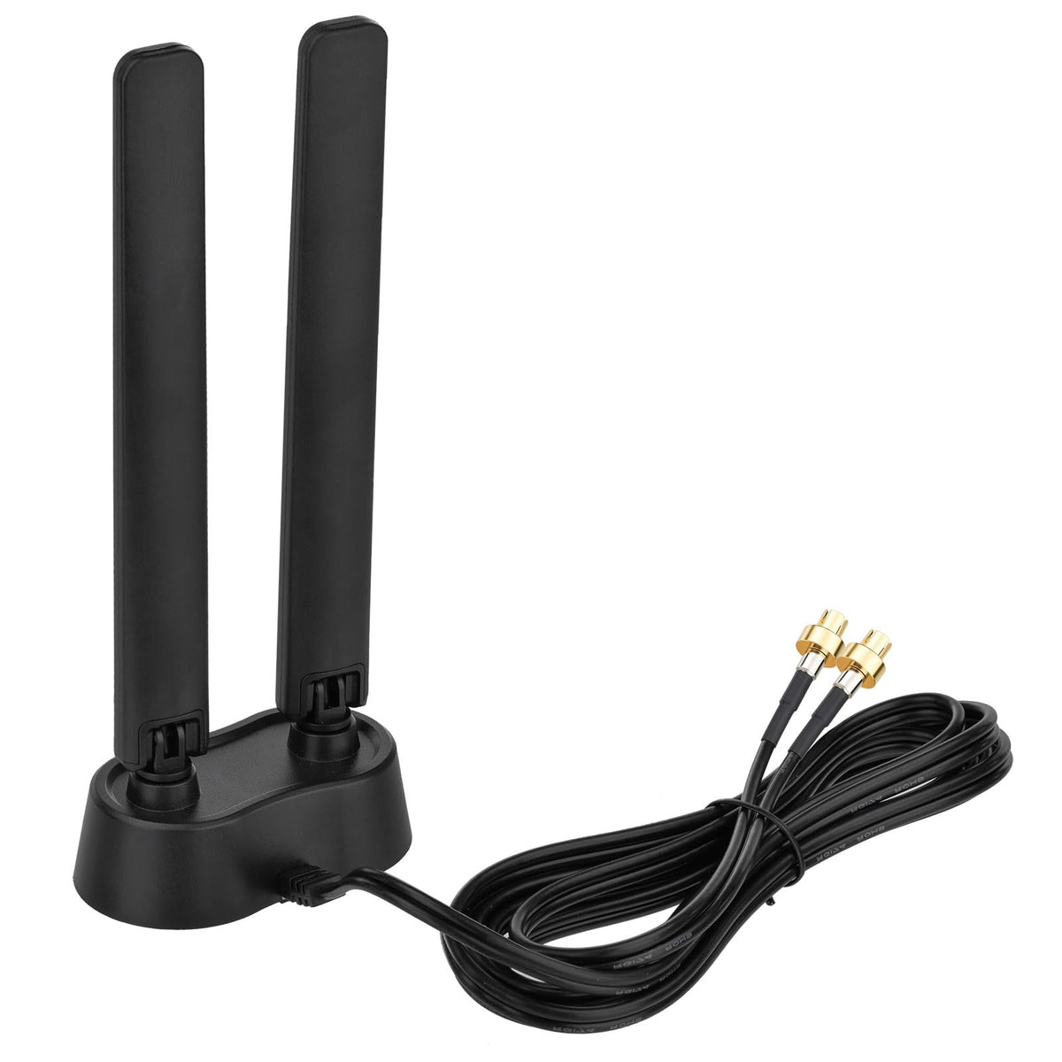 Eightwood Tri-Band WiFi 7 Motherboard Antenna with Push-On Connector | for ASUS ROG Strix / TUF Gaming / ProArt / PRIME Series WiFi 7 Motherboards, Magnetic Base, 6.5ft Extension Cable