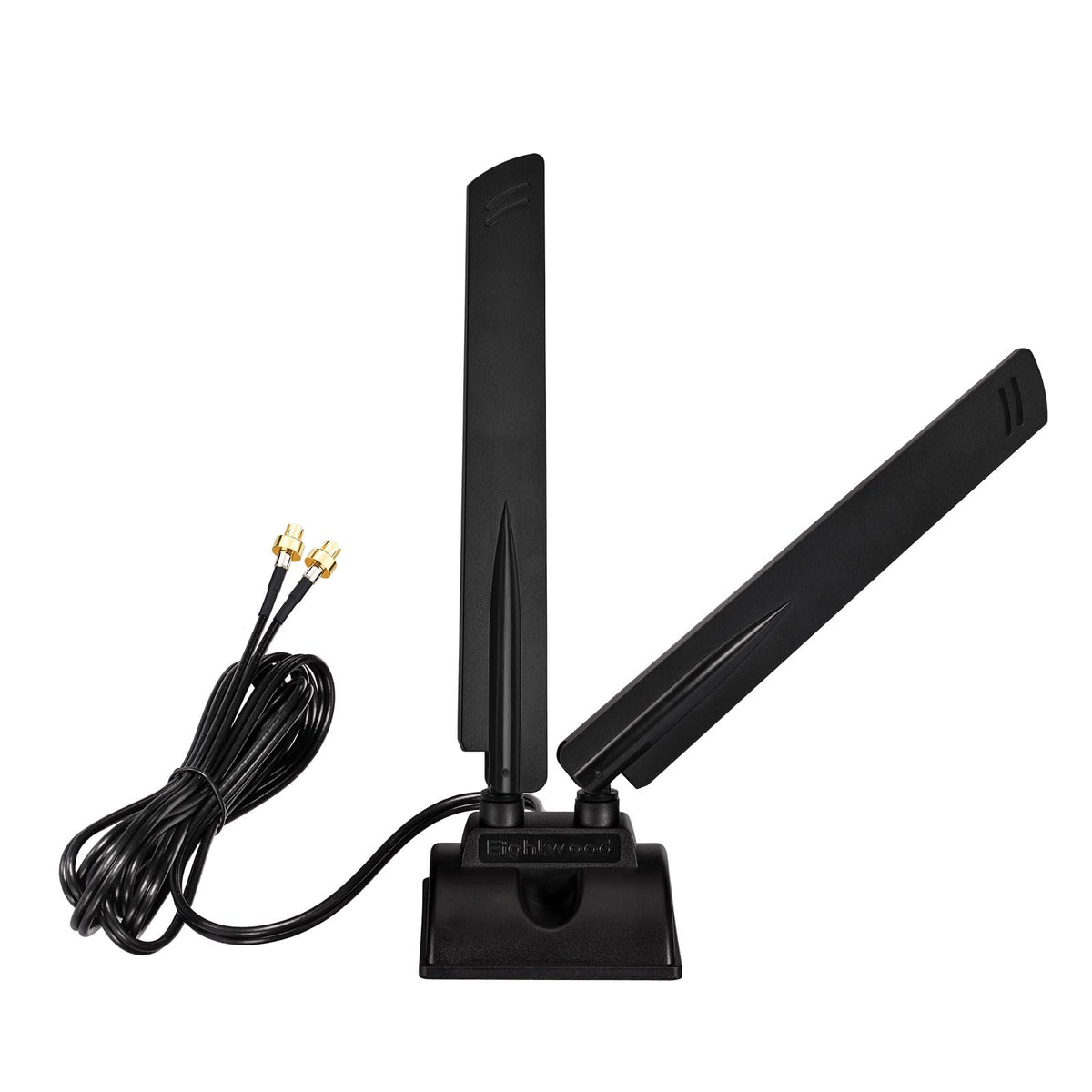 Eightwood WiFi 7 WiFi 6E Gaming PC Motherboard Antenna for ASUS ROG Strix X870E-E/B850-A, TUF Gaming B850-PLUS/X870-PLUS, Prime X870-P, Magnetic Base with 6.5ft Cable and Push-On Connector