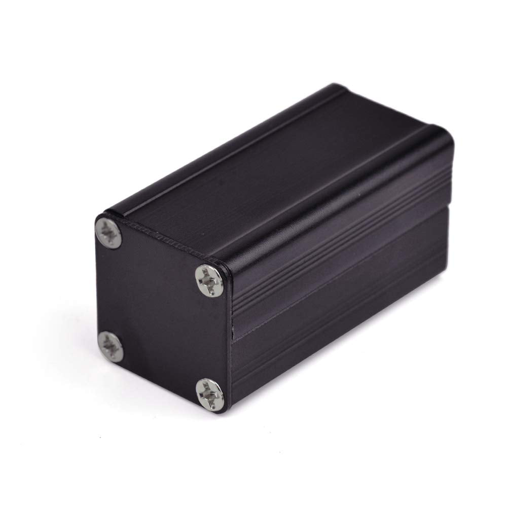 Eightwood Extruded Aluminum Box Electronic Project Enclosure Sliding Extrusion for PCB Board DIY- 1.97 x 0.98 x 0.98 inch (LWH)