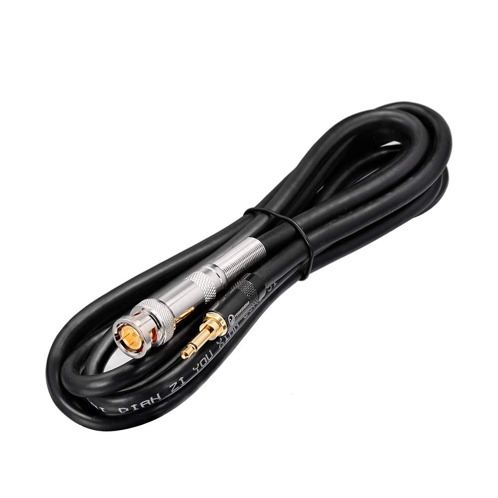 Eightwood BNC Male to 3.5mm 1/8" Mono Male Plug Adapter Audio Cable 6.5ft | 75ohm BNC to 3.5mm Stereo Coaxial Cable