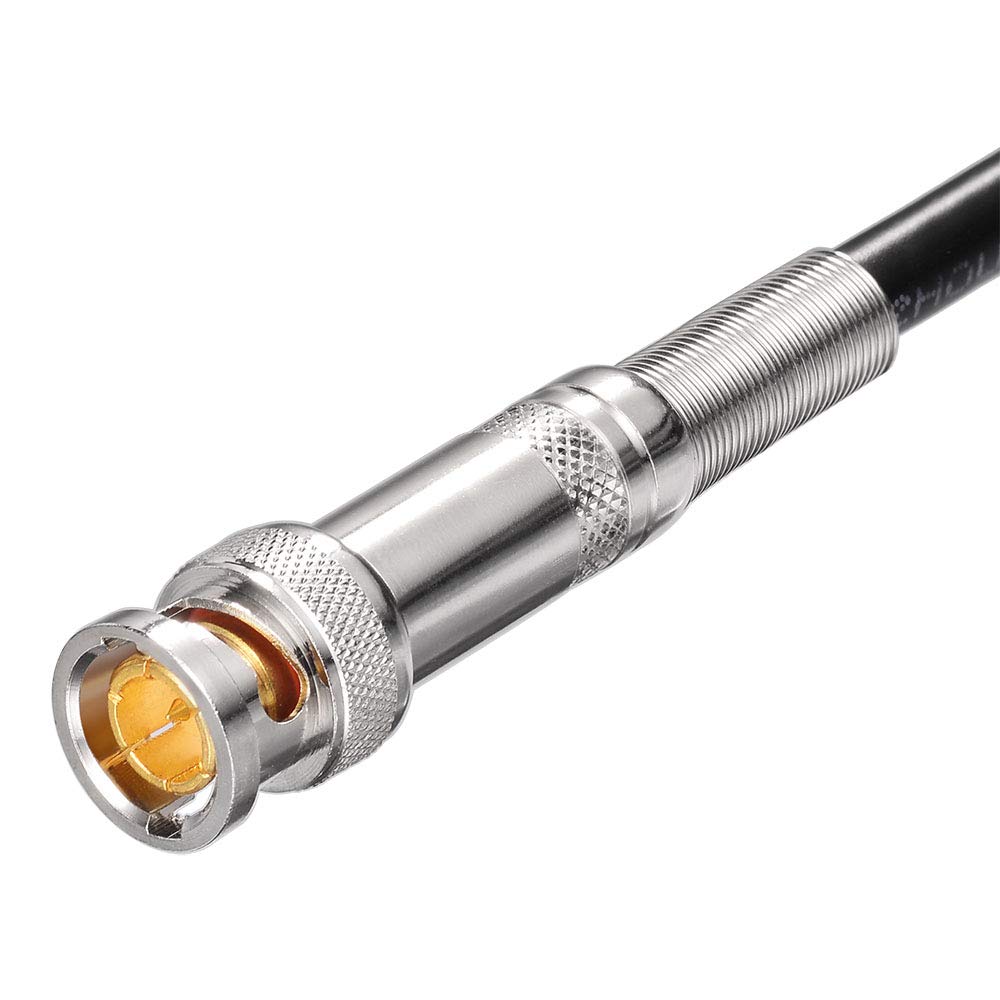 Eightwood BNC Male to 3.5mm 1/8" Mono Male Plug Adapter Audio Cable 6.5ft | 75ohm BNC to 3.5mm Stereo Coaxial Cable