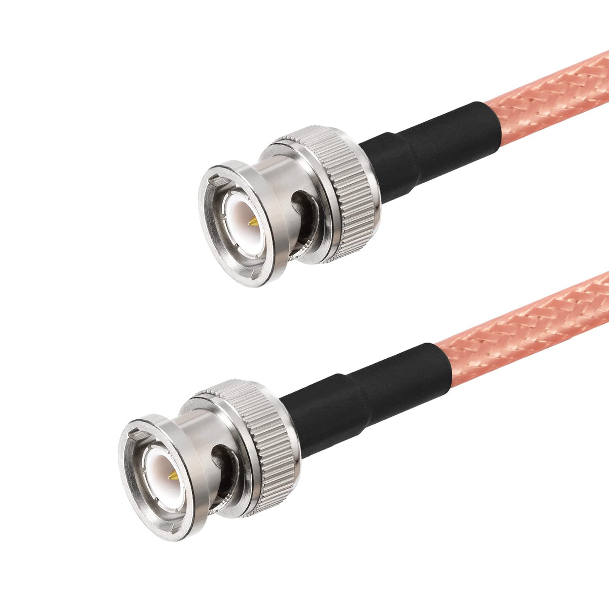 Eightwood BNC Male to BNC Male Adapter Low Loss RG400 Cable 3 Feet for CB Ham Radio Antenna Oscilloscope Spectrum Analyzer Signal Generator
