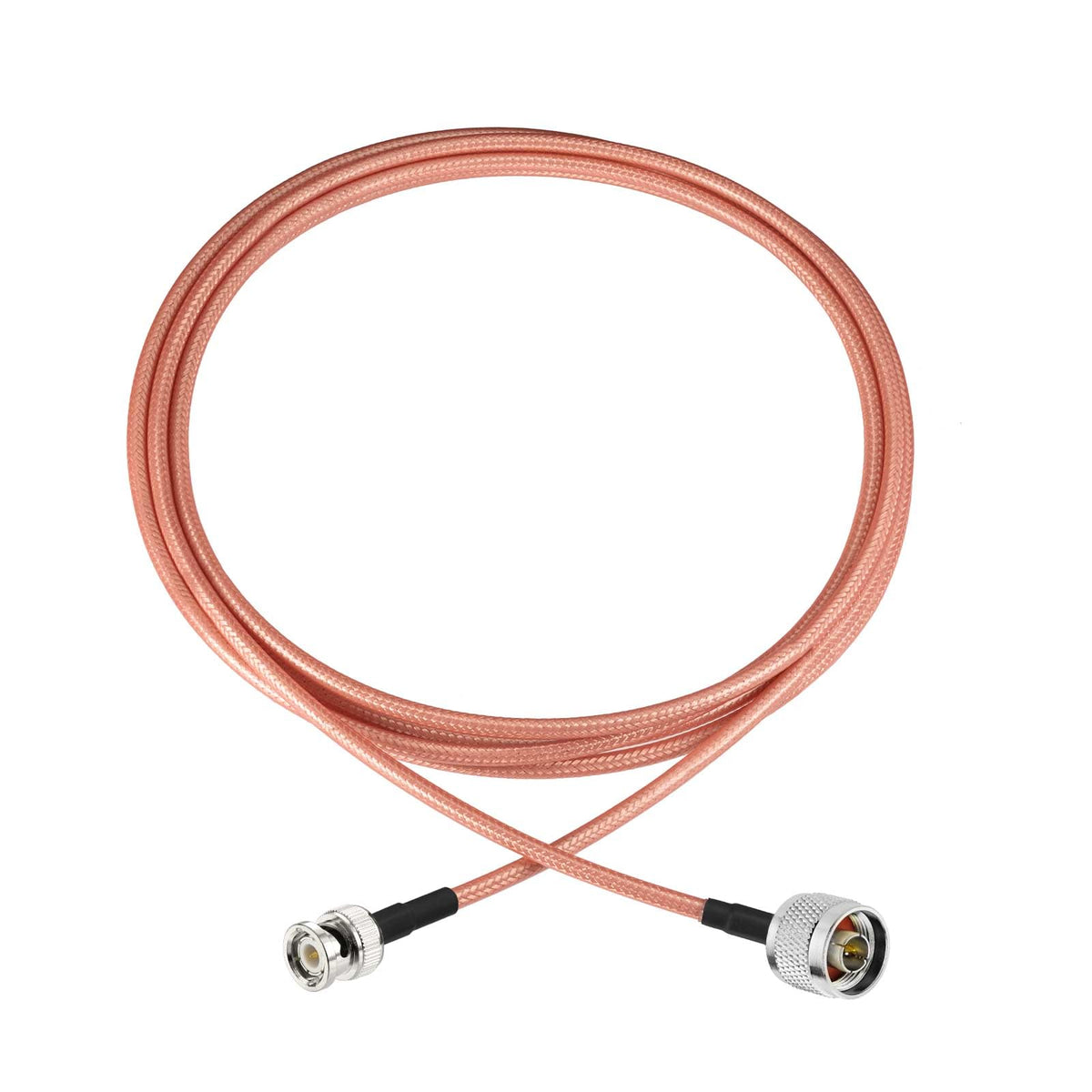 Eightwood BNC Male to N Male Low Loss RG400 Coax Extension Cable 9.8 Feet | for UHF VHF Ham Radio,SDR, Radio Scanner,Spectrum Analyzer & Oscilloscope