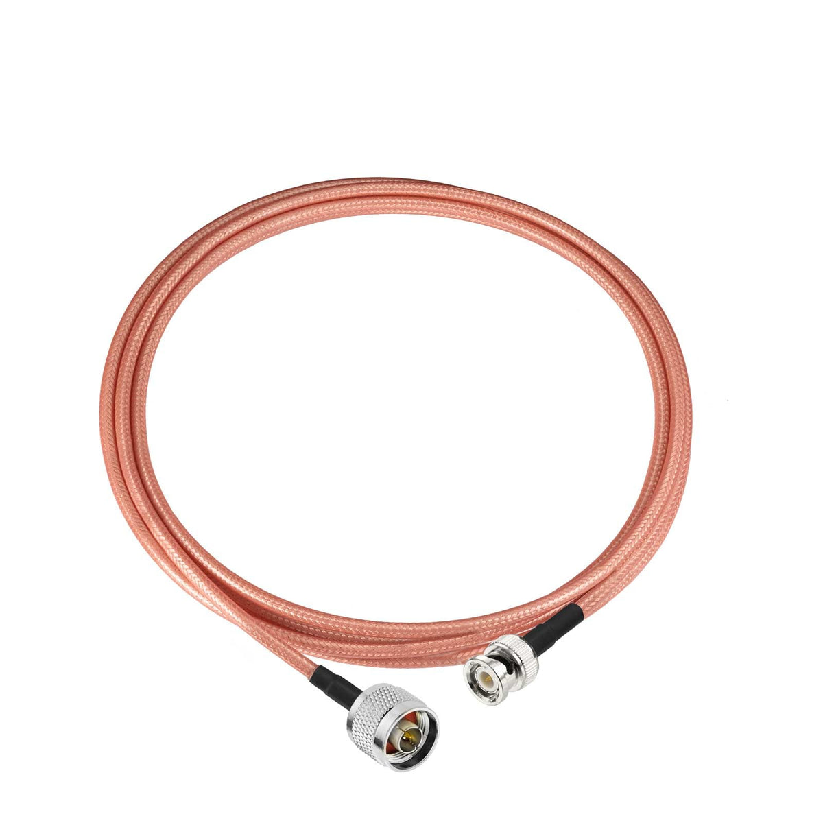 Eightwood BNC Male to N Male Low Loss RG400 Coax Extension Cable 9.8 Feet | for UHF VHF Ham Radio,SDR, Radio Scanner,Spectrum Analyzer & Oscilloscope