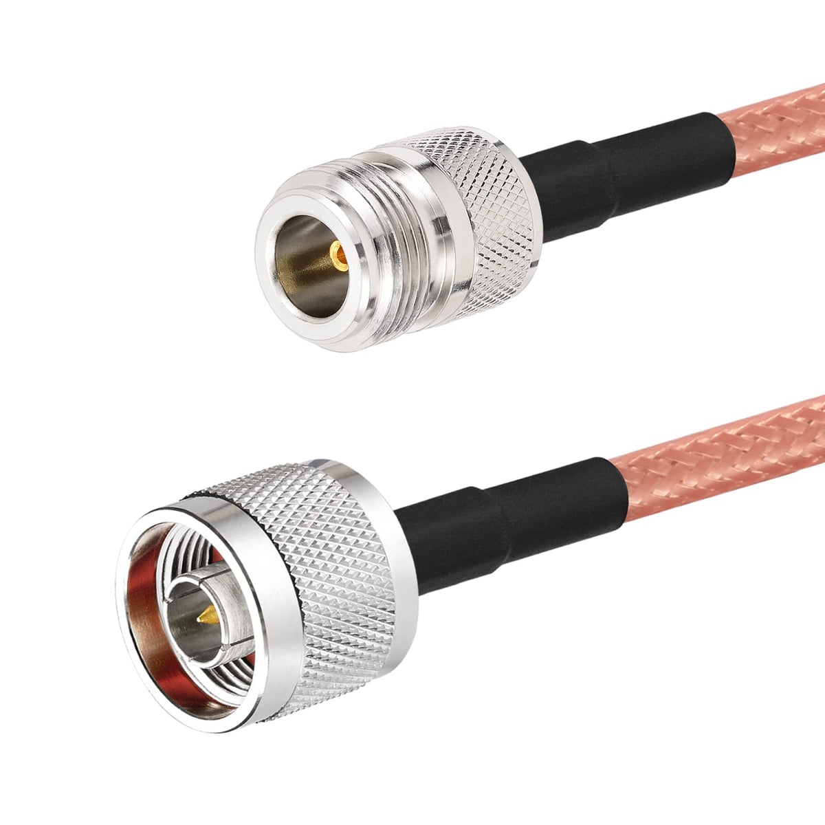Eightwood N Female to N Male Adapter RG400 Low Loss Coaxial Cable 12in for 4G LTE Antenna,WiFi Antenna, Wireless Router, Ham Radio