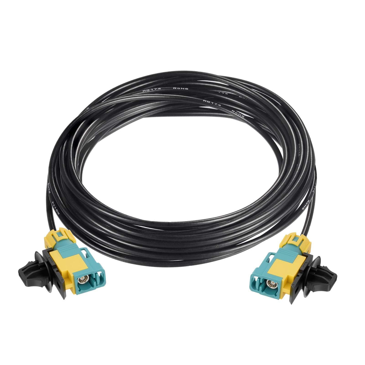 Eightwood Waterproof Fakra Z Female to Female Extension Cable 16.4 Feet | for GPS Navigation Module, Sirius XM Satellite Radio, Factory Wired Backup Camera, Car Stereo Head Unit