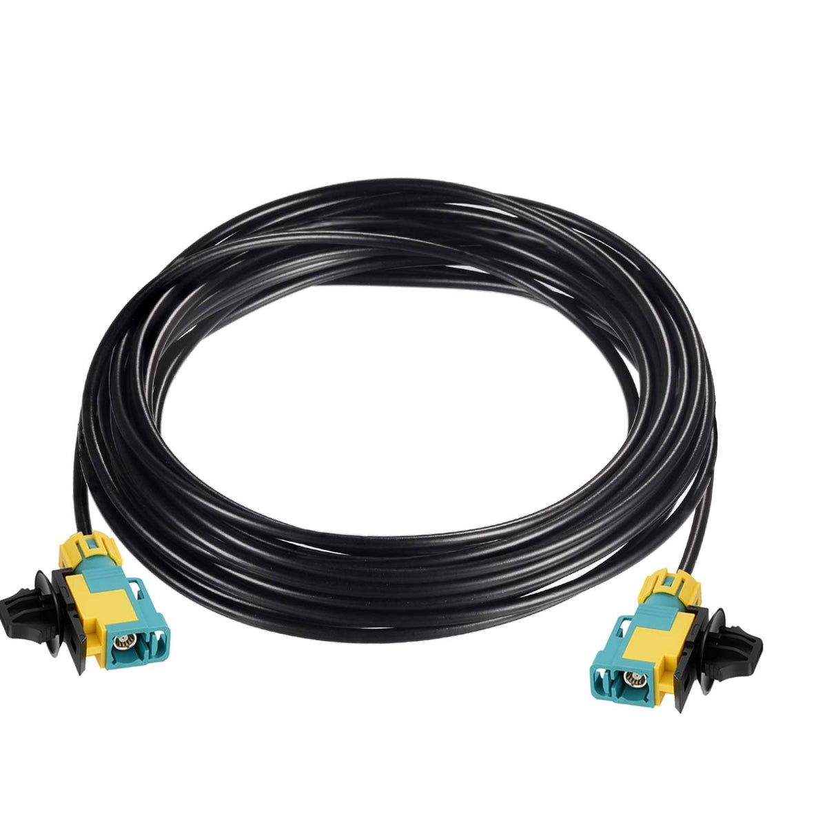 Eightwood Waterproof Fakra Z Female to Female Extension Cable 20 Feet | For GPS Navigation Antenna Module, Sirius XM Satellite Radio, Car Stereo Head Unit, Factory Wired Backup Camera