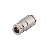 N Female Clamp Solder Attachment 50 Ohm Copper Connector (2-Pack) Compatible with RG213 RG214 RG8 RG9 RG11 RG225 RG393 RG144 RG216 RG215 Low Loss 400 Coaxial Cable