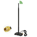 Dual Band WiFi 2.4GHz 5GHz 5.8GHz 9dBi Magnetic Base RP-SMA Male Antenna for Wireless Mini PCI Express WiFi Adapter PCIE Network Card USB Adapter WiFi Router Booster Extender Security Camera