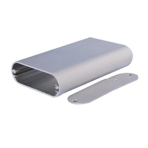 Aluminum Enclosure Electronic Project Case Round Sides Tube Box, 4.33" x 2.76" x 0.94"(LengthWidthHeight)