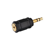 2.5mm Female to 3.5mm Male Adapter 2.5mm Jack to 3.5mm Plug Stereo Audio straight RF Adapter