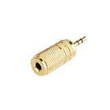 Metal Gold 2.5mm Plug to 3.5mm jack Audio Headphone jack Adapter for Headphone MP4 MP3 Headset Earphone Headset RF Adapter(2pcs)