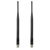 UHF 400MHz-960MHz BNC Male Antenna (2-Pack) Compatible with Wireless Microphone System Remote Mic Receiver