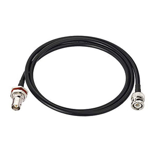 BNC Male to BNC Female RG58 50 Ohm Cable 1m/3 feet for Wireless Microphone System Receiver Marine GPS Navigation Antenna Handheld Ham Radio CB Amateur Radio Mobile Transceiver Police Scanner