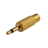 3.5mm to RCA Audio Adapter (5pcs) Goldplated 3.5mm male mono plug to RCA Female Stereo Audio RF Adapter for DJ Headphone Smartphone Speaker