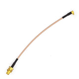 Wifi Antenna RP-SMA Cable Adapter MMCX Male Right Angle to RP-SMA Female Bulkhead Pigtail Cable RG316 6inch 15cm 2pcs for 2.4GHz Wifi Antenna Wirelesse Router