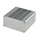 Eightwood Aluminum Enclosure Electronic Project Box Case for PCB Instrument Amplifier DIY - 3.94"x3.94"x1.97"(LWH)