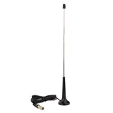 FM Telescopic Antenna Indoor 75 ohm Digital Radio Aerial with Magnetic Base TV Male Adapter to F Connector 3 Kit for USB TV Tuner DVB-T Television DAB Radio