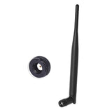 Eightwood 1 x 6dBi 2.4GHz/5GHz Dual Band WiFi RP-SMA Antenna + 1 x 15cm U.fl/IPEX Cable for Wireless Routers Mini PCIe Cards Network Extension Bulkhead Pigtail PCI WiFi WAN Repeater