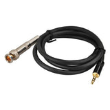 BNC Male to 3.5mm Plug 75 Ohm Audio Output Cable 1m/3 feet for CCTV Video Surveillance Security Camera Monitor DVR HD SDI Recorder Converter Adapter Tuner Mixer DVD Stereo Sound Player Speaker