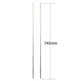 7-Sections Telescopic FM Antenna Replacement (2-Pack) Compatible with Indoor Portable Radio Bluetooth Stereo Receiver AV Audio Vedio Home Theater Receiver Power Amplifier System Tuner