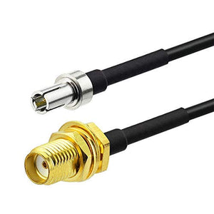 TS9 Male to SMA Female Bulkhead Antenna Cable 2pcs